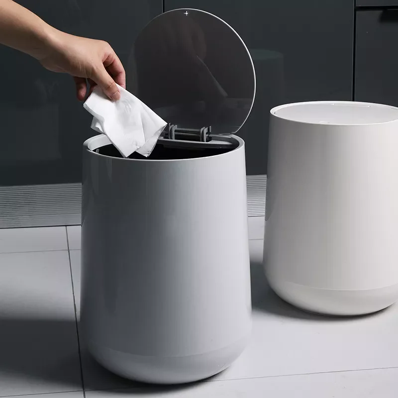 

NEW2023 Trash Cans For The Kitchen Bathroom Wc Garbage Classification Rubbish Bin Dustbin Bucket Press-Type Waste Bin Garbage Bu