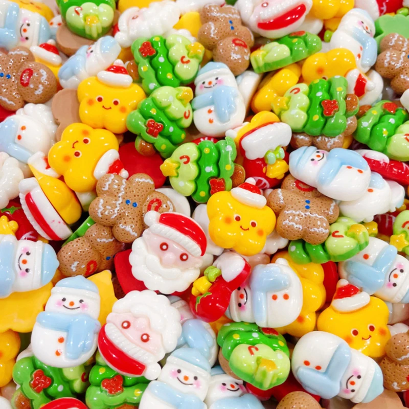 10 шт. мини-Рождественская фигурка из смолы поделки милый олень рождественская