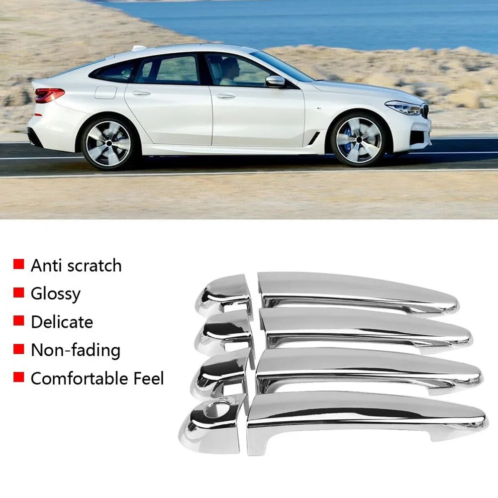 

Автомобильная ручка 1 комплект 2012-2017 подложка дверная ручка для BMW для X3 F25 высококачественные тройные покрытые ABS автомобильные запасные ча...