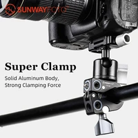 sunwayfoto cc 02 super clamp with qr plate for phonedji osmo %ef%bc%8cgopro bike clampbike phone mount clamp adjustable