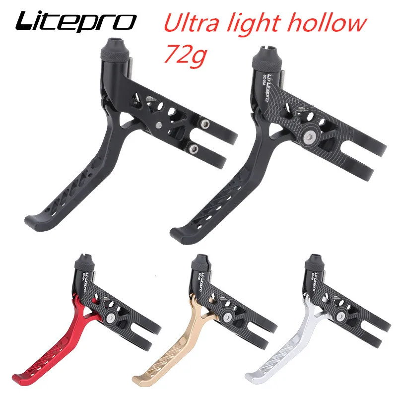 

Folding bike brake levers hollow ultra-light 7075 aluminum alloy brake rod for brompton birdy BMX road bike brake handlebar 72g