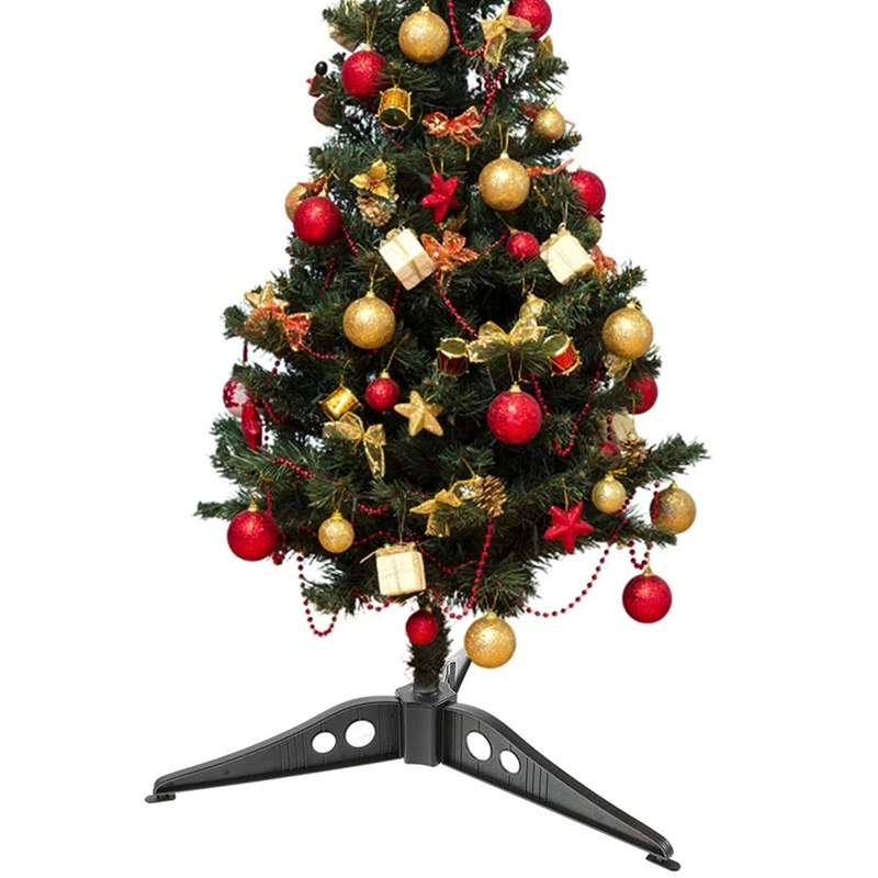 

Базовый кронштейн для рождественской елки, базовая подставка для рождественской елки, пластиковый ножной штатив 12 см, треугольная белая Нижняя пластиковая рамка