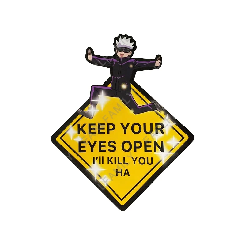 

Автомобильная наклейка с надписью «Keep Your Eyes Open» 13 см x 10,5 см