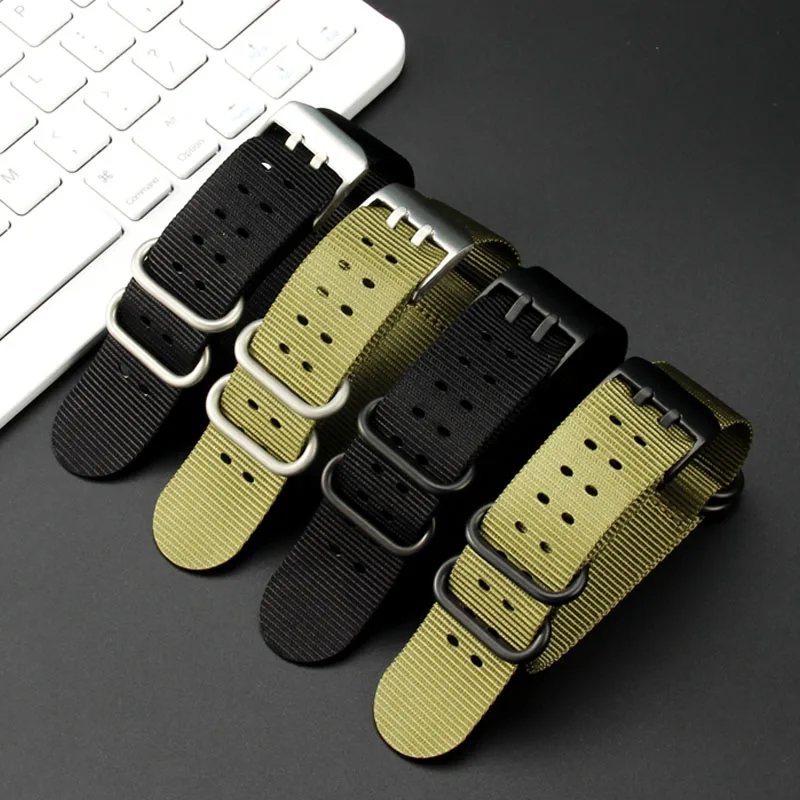 

Watch strap accessories For Luminox Double Hole Nylon Breathable High Density Knitting Comfortable 3051 3080 3150 22mm 23mm