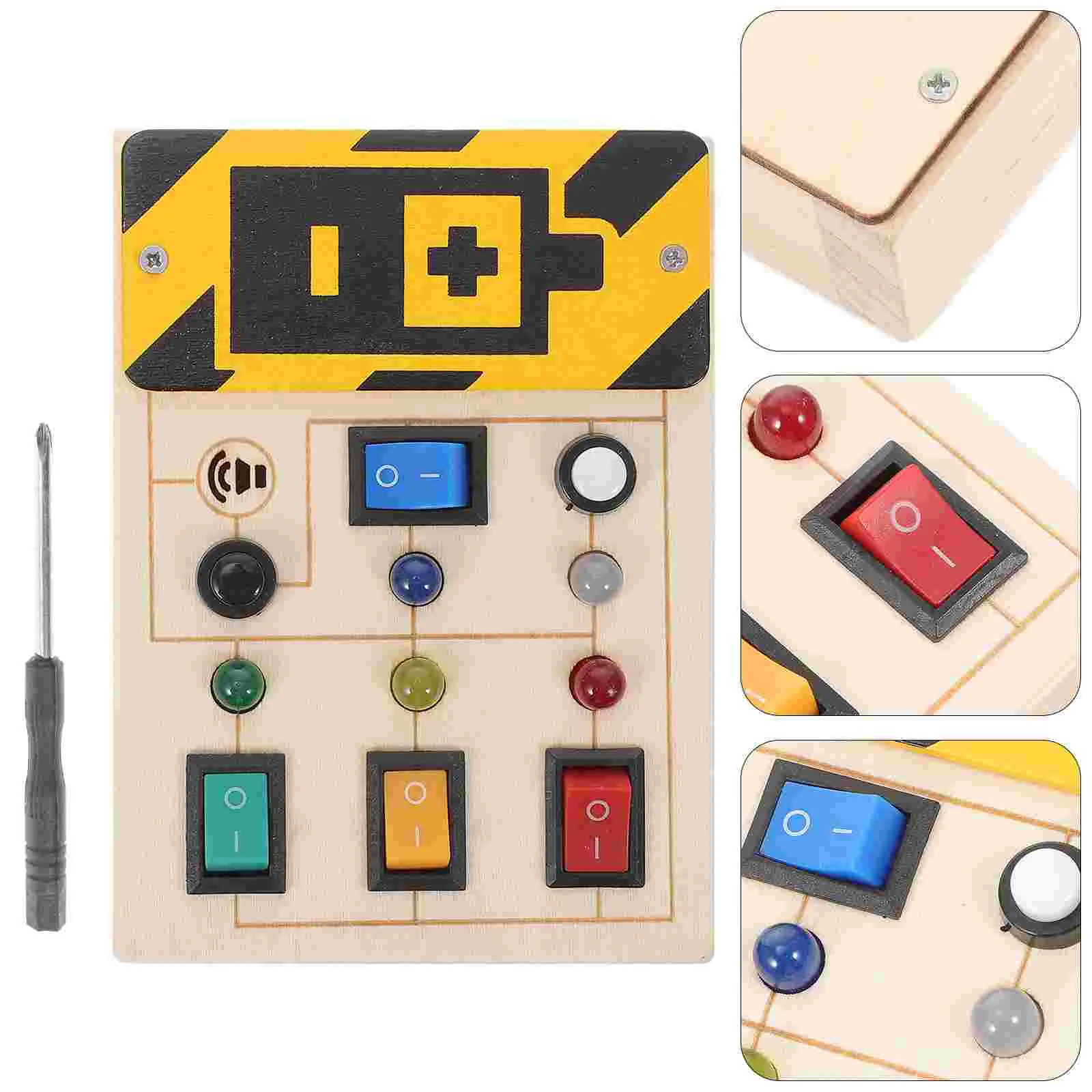 

Induction Board Interactive Toy Kids Educational Plaything Children’s Busy Learning Infant Switch Light Wooden Toys