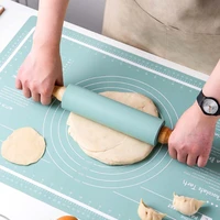 a set silicone kneading pad non stick baking mat thickening dough rolling mats with double scale pastry boards for kitchen tools