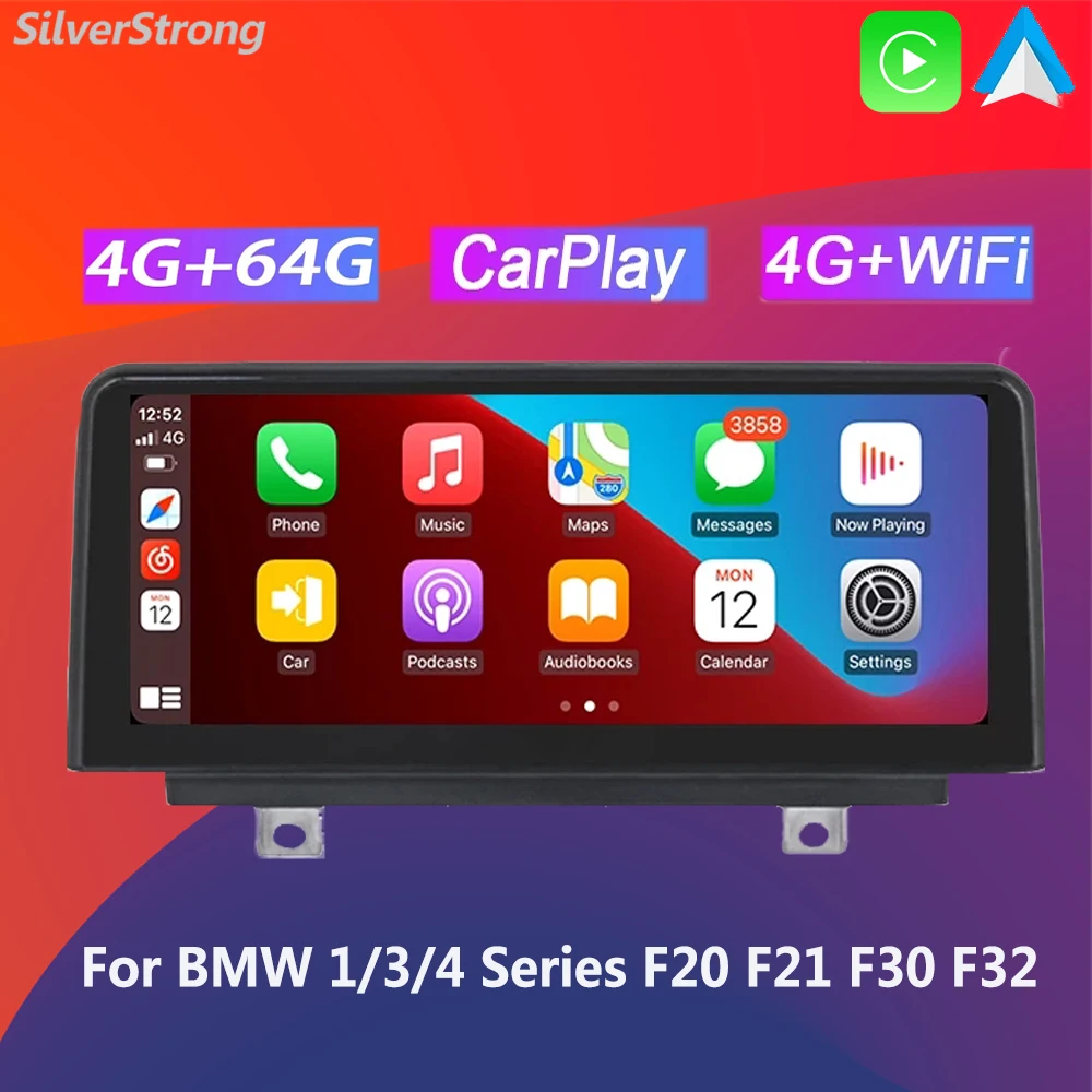 

CarPlay 4G, автомобильная навигация, Android авто для BMW F30 F20 F31 F22 F21 F32 F33 F36,F20 F21 Android11, радио GPS,DSP