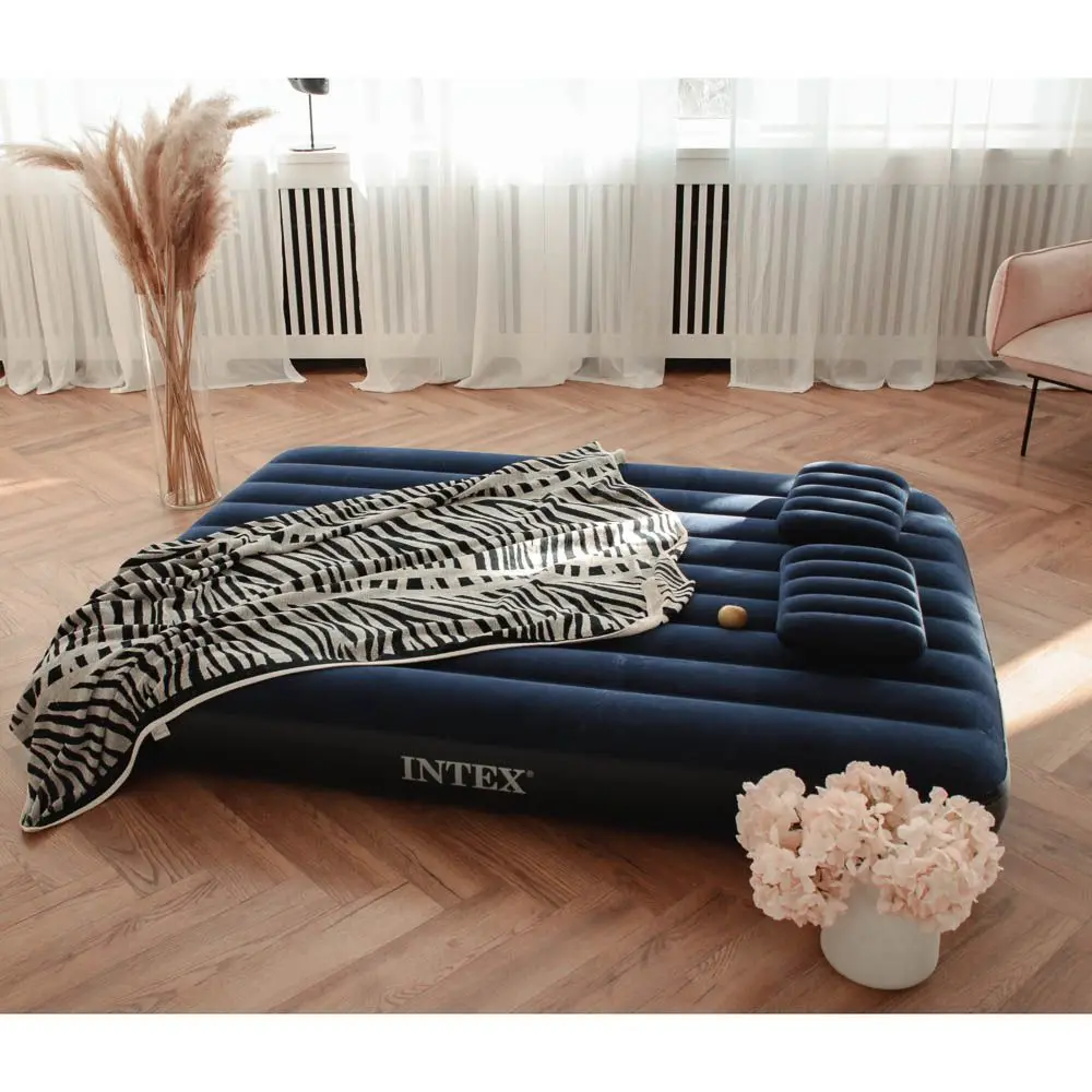  Кровать надувная Classic downy (Fiber tech) Квин руч.насос 2 подушки 1 52x2 03м x 25см 6 |