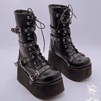 boots new winter boots in 2022 female fashion trend in han edition punk wind thick bottom light boots female soldiers