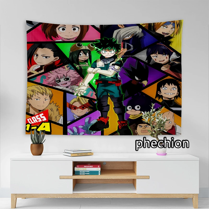 Phechion Новая мода мой герой Академия 3D печать гобелены креативная стена фотообои