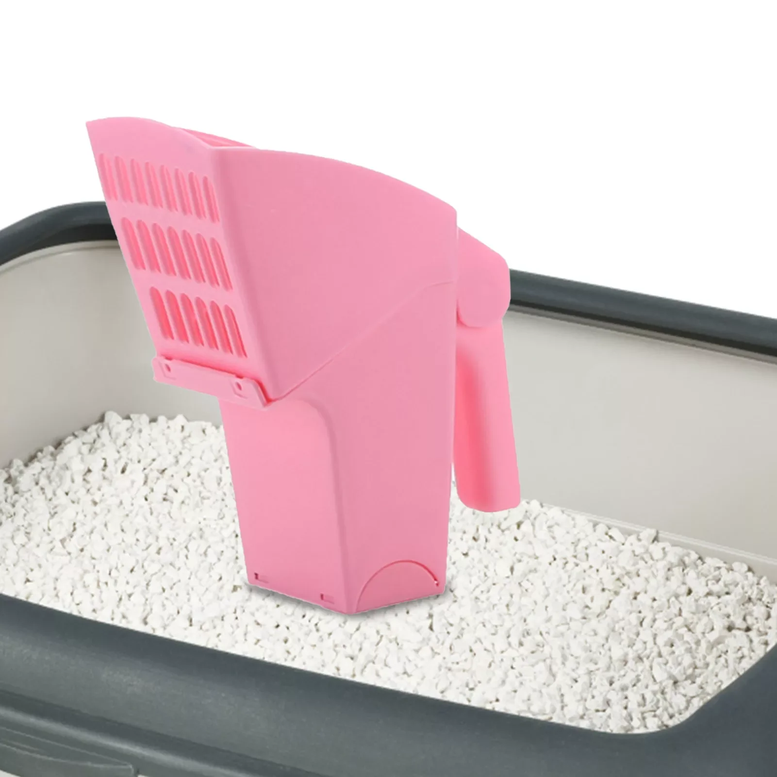 

Pet Litter Scoop Portable Litter Scooper With Holder Cleaning Supplies Integrated Detachable Deep Litter Scoop