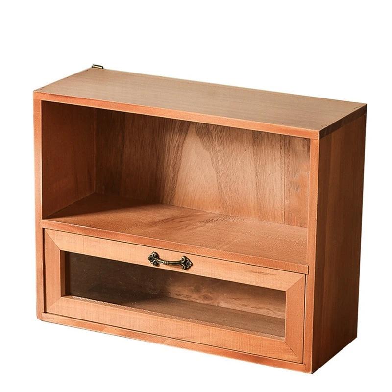 

Vintage Wooden Cosmetics Storage Rack Jewelry Storage Box Desktop Storage Rack Finishing Box Drawer Type Rack