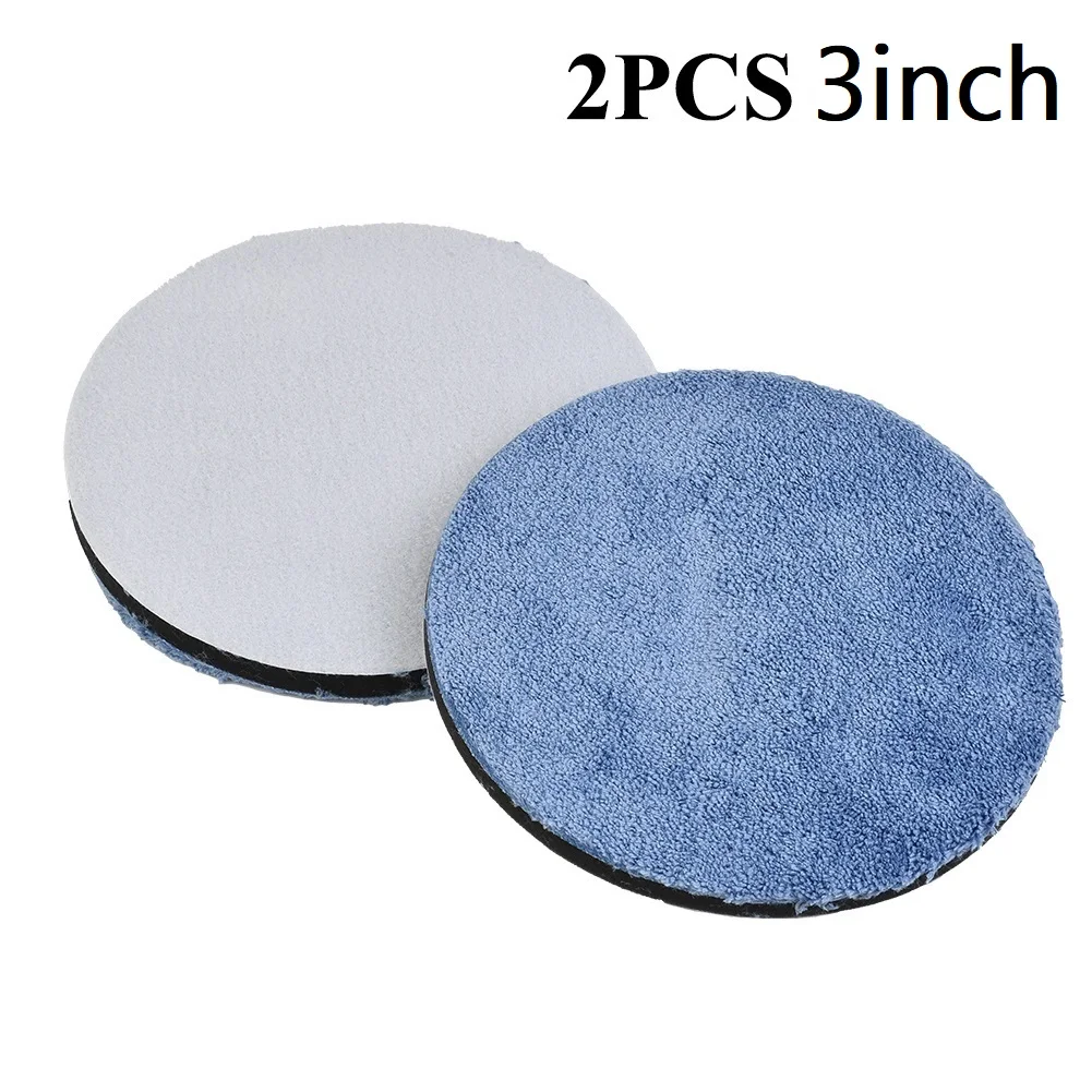 

2Pcs 3/4/5/6/7inch Microfiber Polishing Pads Buffing Pad Set For Cars Body Polish Micro Fiber Polishing Wheels Remove The Wax