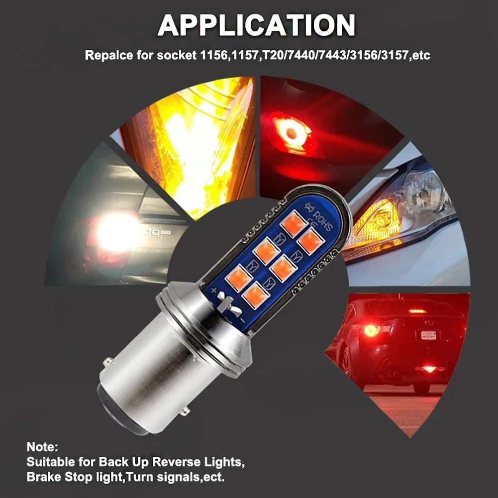 

1157 BAY15D P21/5W 1156 BA15S P21W BAU15S Car LED Bulbs Brake Lamp Turn Signal DRL Daytime Running Light Auto Reverse Light 12V