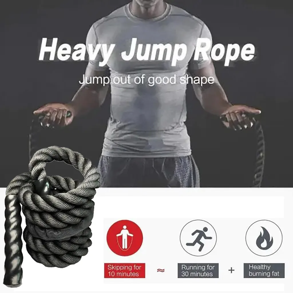 

Jump for Fitness Men Women Heavy Weighted Ropes Rope Skipping 25mm Fitness & Yoga Equipment Yoga Bolster And Set