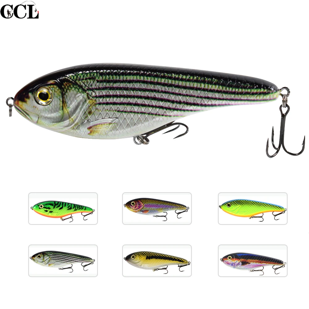

CCLTBA 150MM 81G Hard Plastic Jerkbait Fishing Lures Sinking Life Like Swim Pike Muskie Bass VIB Fishing Tackle