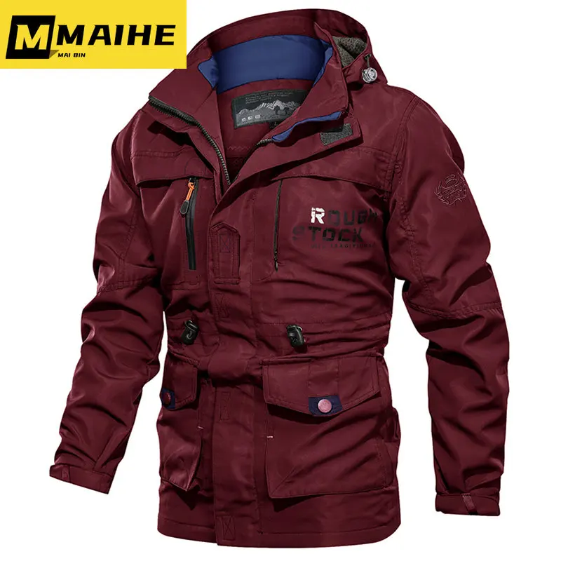 

Men's 2023 Autumn Winter New Tactical Jacket Men Outdoor Camping Wear Resistant Coat Men Breathable Sweat Absorption Jackets Men