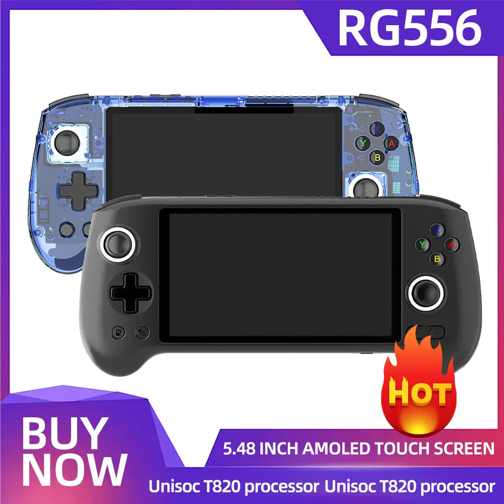 Новая портативная игровая консоль в стиле ретро Android 13 5 48 дюйма AMOLED экран 5500 мАч