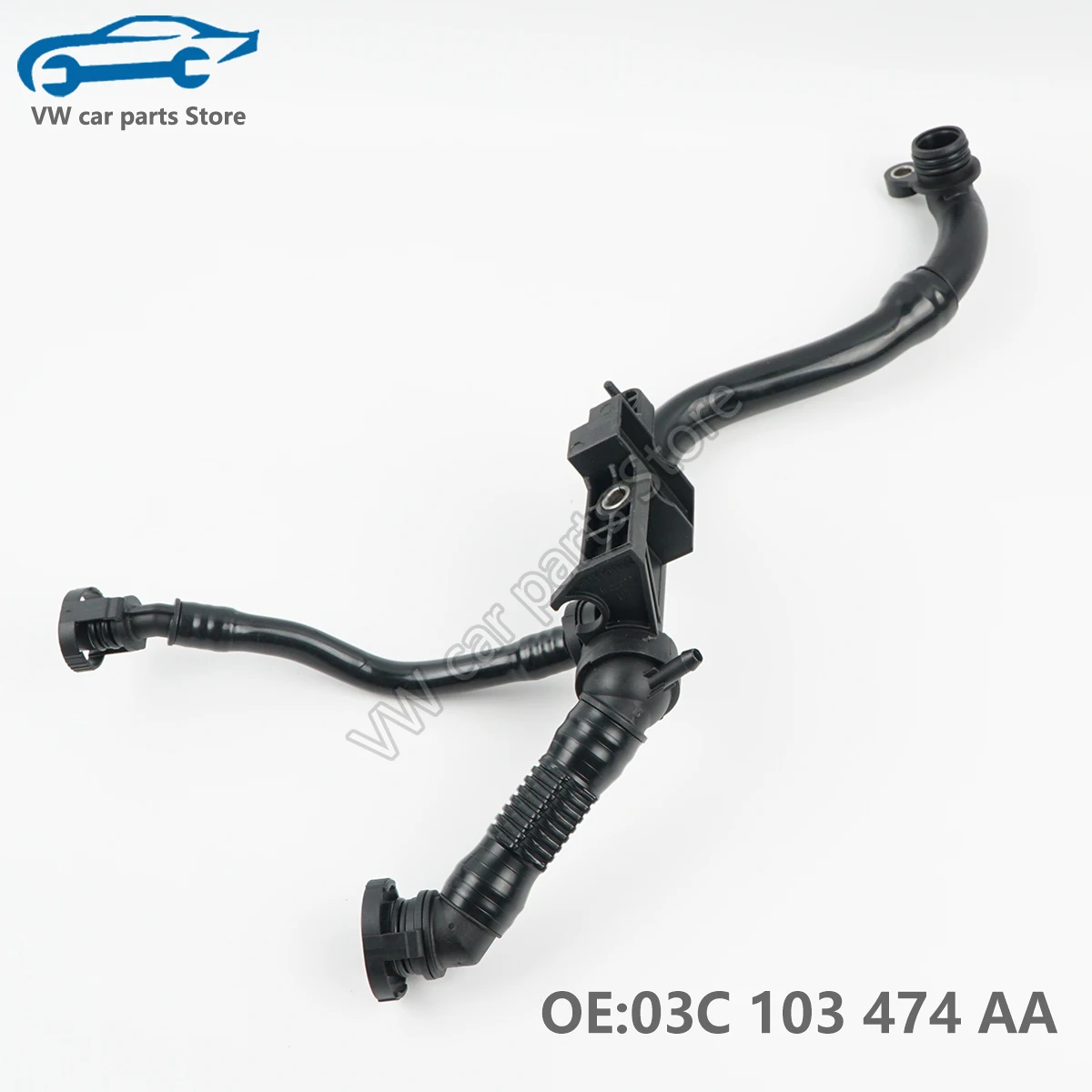 Фото 03C 103474 AB для EA111 Audi A1 VW EOS Scirocco Golf Tiguan Passat Touran Beetle Jetta выхлопная труба вентиляционного канала 03C 103 474 K №3