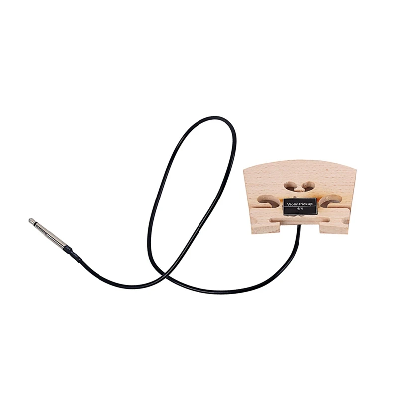 

3Pcs Violin Bridge With Internally Mounted Piezo Pickup For 4/4 Full Size Electric Violin Parts Replacement
