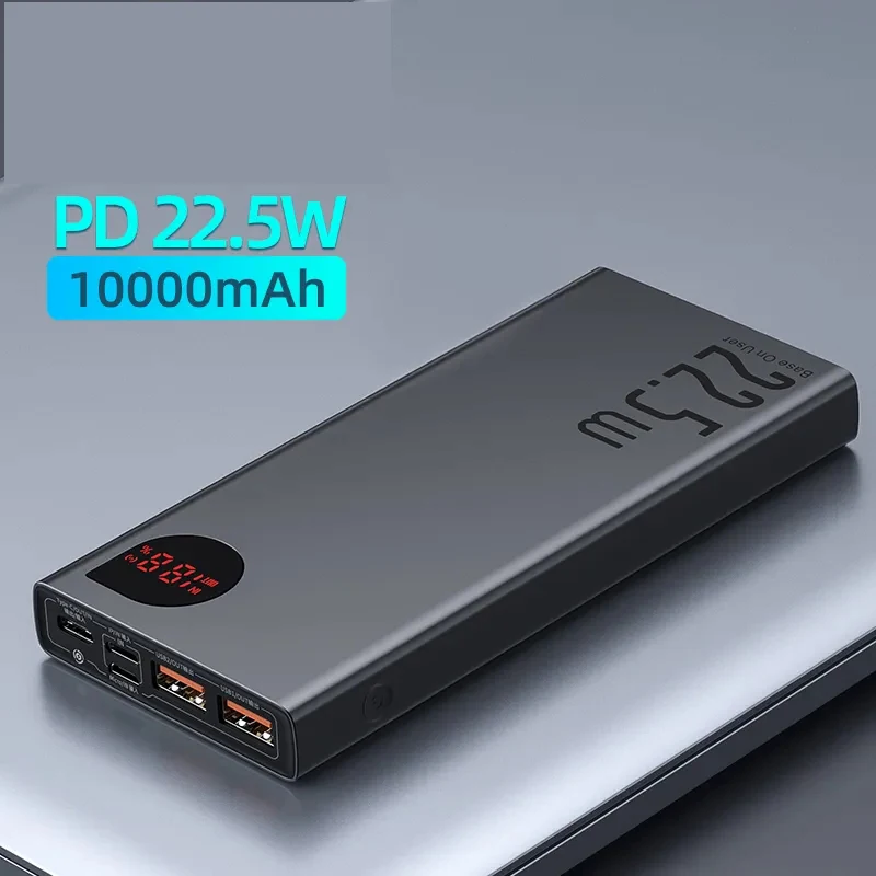 Портативное зарядное устройство 10000 мАч 22 5 Вт PD для iPhone 15 14 13 12 Pro Max Xiaomi