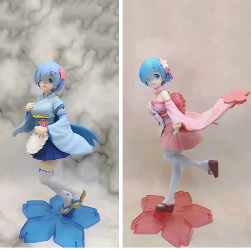 15-23cm Re:Life In A Different World From Zero Rem Ram Anime Action Figure PVC Maid Outfit Arab Collection Model Dolls Toy Gifts | Игрушки и