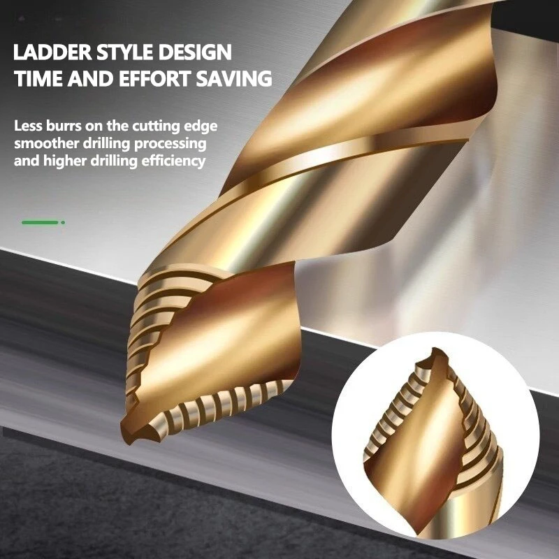 Кобальт M35 содержащий спиральное сверло лестницы специализируется для стали
