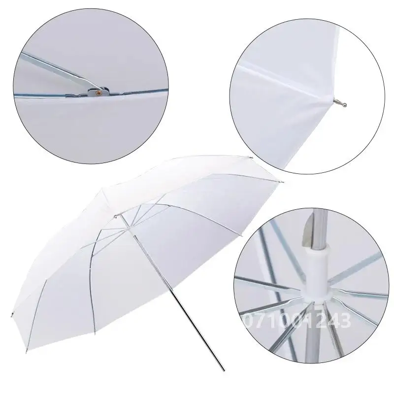 4 упаковки мягкий зонт 33 дюйма/83 см белый полупрозрачный для фото и видеостудии