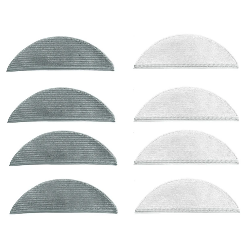 

8PCS Replacment Parts for Lydsto R1 Intelligent Sweeping Robot Accessories Cleaning Mop Gray and White Washing Cloth