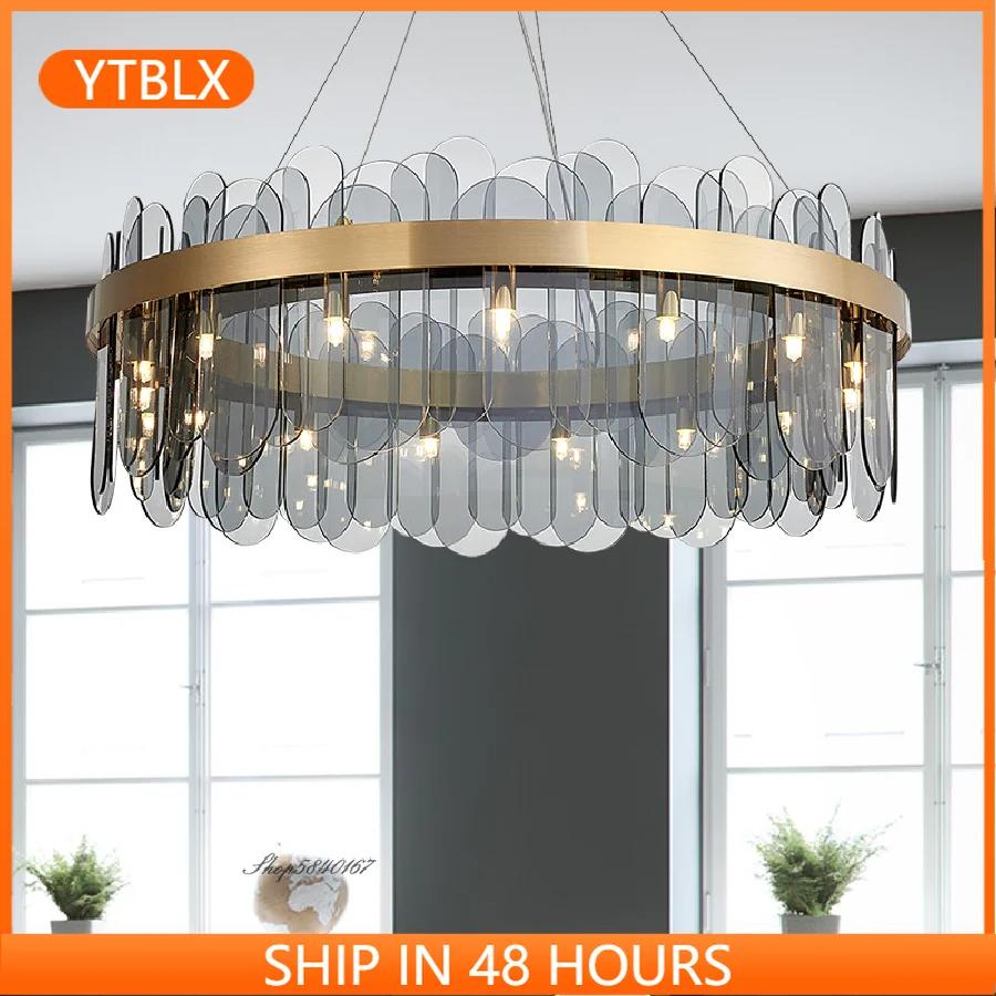 

Modern Simple Pendant Lights K9 Crystal Hanging Light Lamps for Living Room Dining Room Suspension Cafe Restaurant Led Hanglamp