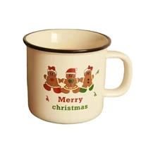 christmas home cute gingerbread man cup mugs korean style ceramic cups home coffee mugs