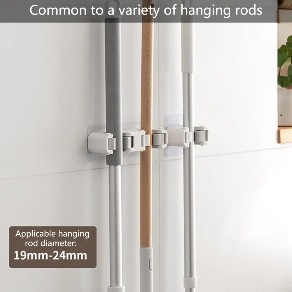 

Полезный держатель для швабры без заусенцев, держатель для швабры с сильной нагрузкой для ванной комнаты, не ломается, стержень для швабры, ...