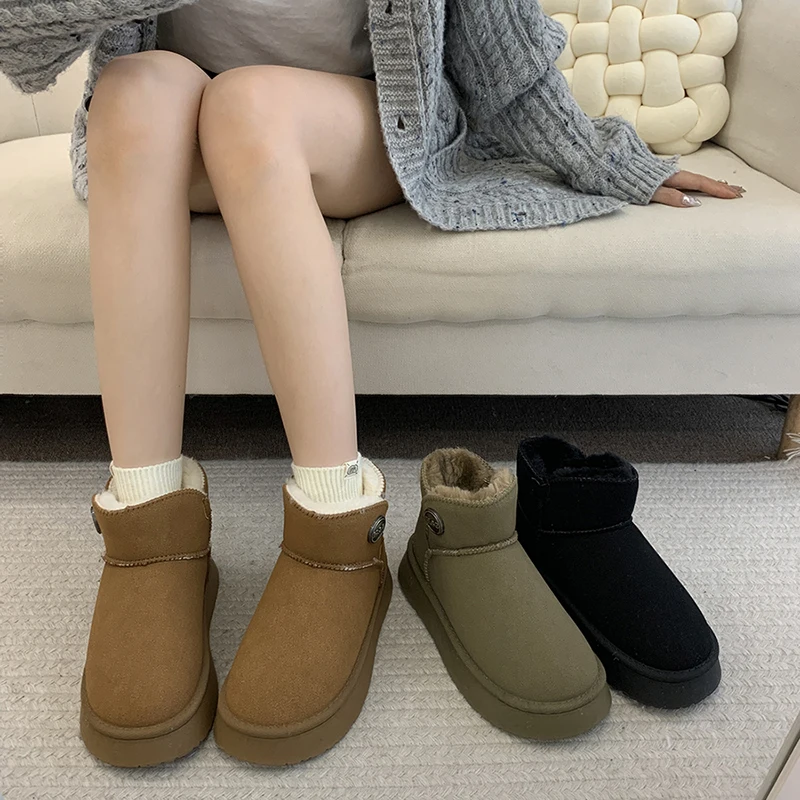 Женские ботинки зимняя обувь для женщин женские австралийские 2024 кожаные