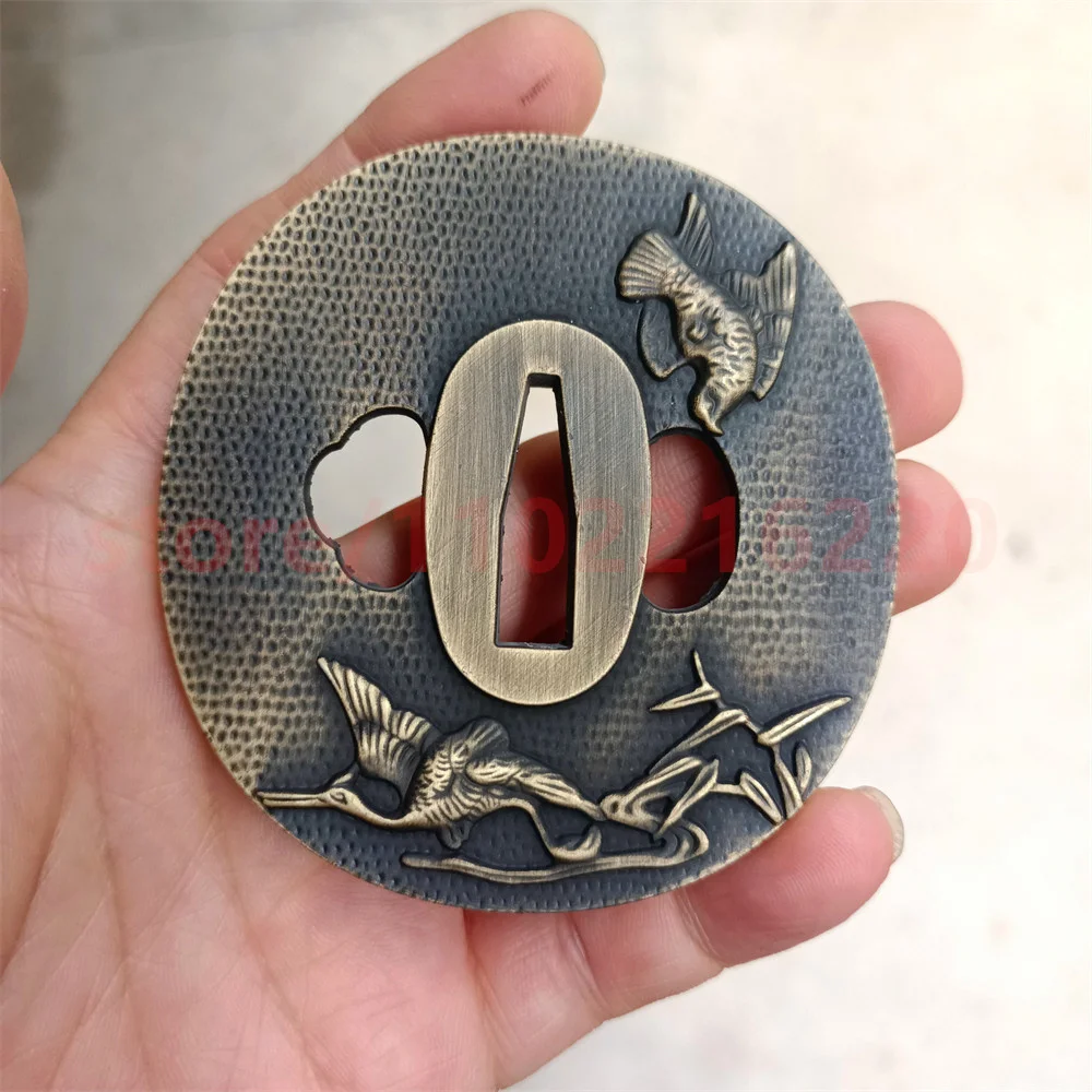 Защитная накладка из сплава Tsuba для настоящей японской детской фурнитуры