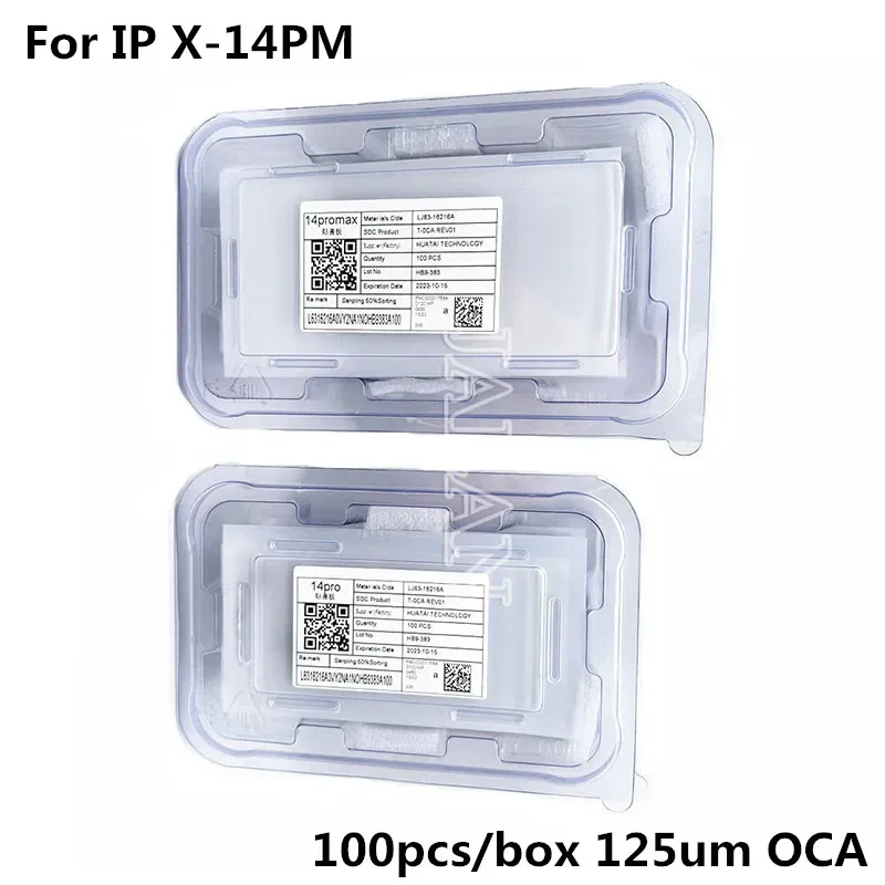 100 шт./коробка мкм OCA пленка IP 15 Plus/15 Pro макс. T-OCA клей для X до ЖК-дисплей стекло