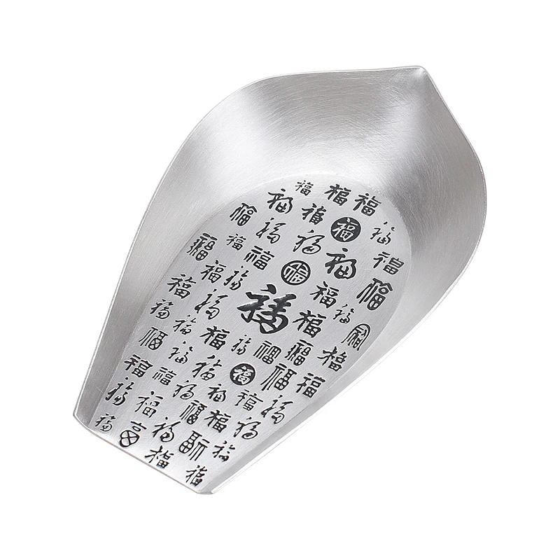 

Foot Silver Baifu Tea is Kung Fu tea set accessories sterling silver 999 household tea spoon tea shovel teaspoon