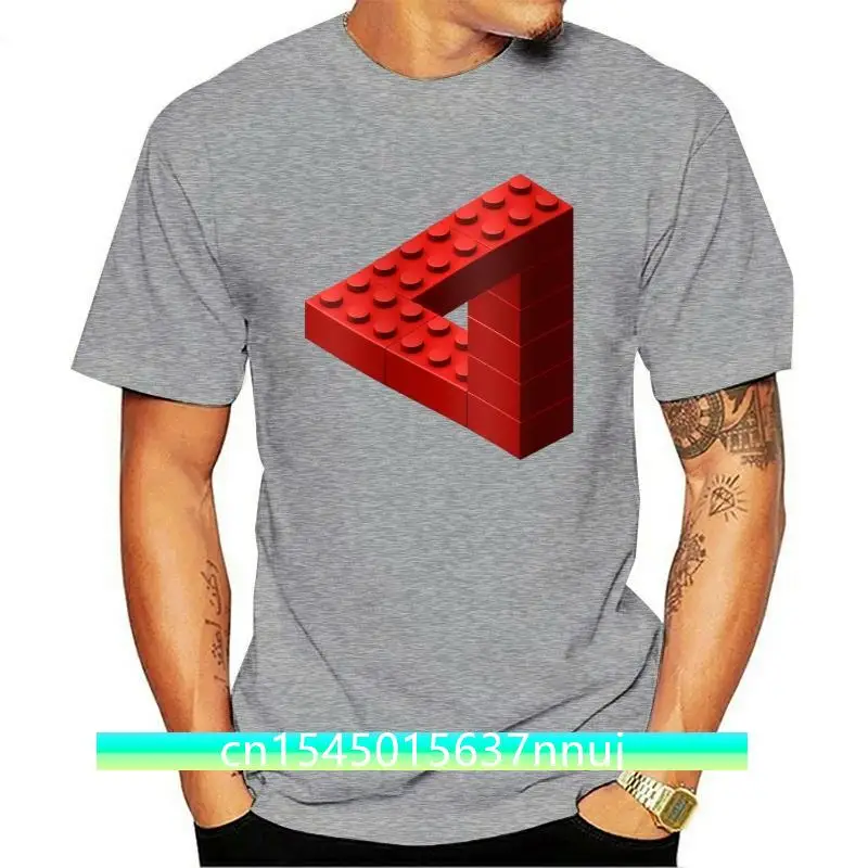 New Escher T Shirt Toy Bricks Red T-Shirt 6xl Cute Tee Graphic Men Fashion Short Sleeve 100 Cotton Tshirt