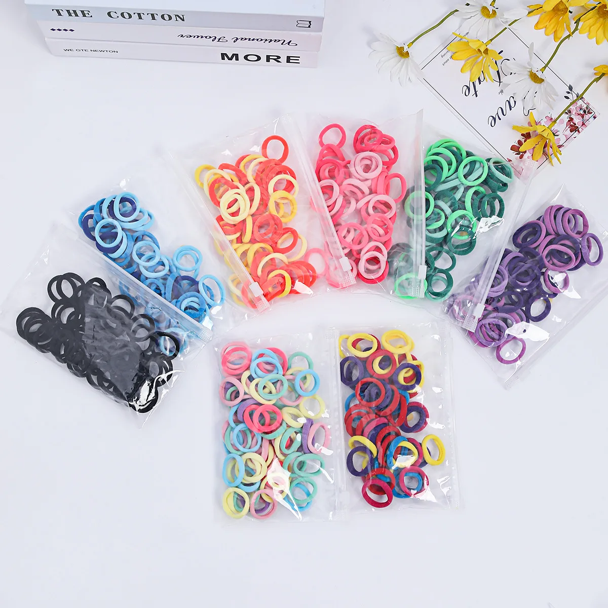 

50 шт./набор, Детские резинки для волос