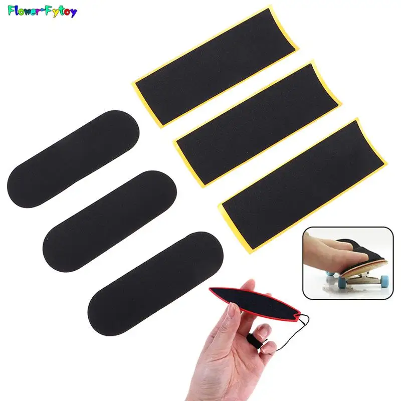 5Pcs Black Fingerboard Deck Uncut Tape Stickers Black Foam G