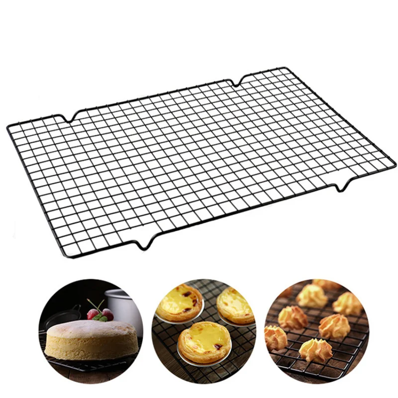 

BBQ Stainless Steel Cooling Rack Pie Biscuit Cookie Rack Kitchen Tools Nonstick for Cake Bread Grid Tray Baking Accessories