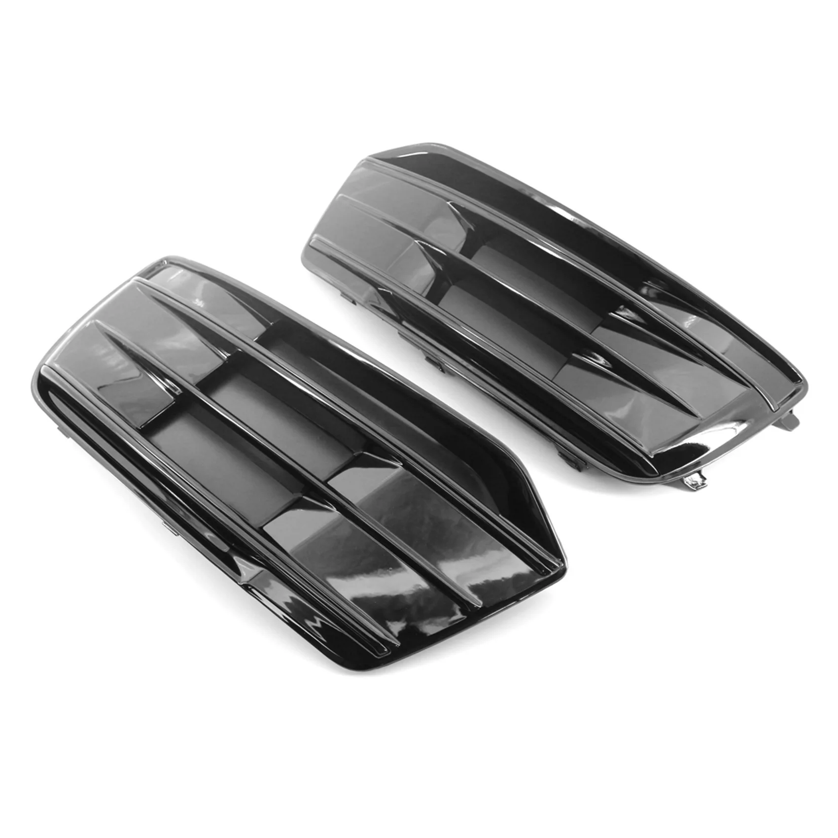 

1Pair Car Front Side Fog Light Cover Grille Front Bumper Bezel for Audi Q5 2018-2022