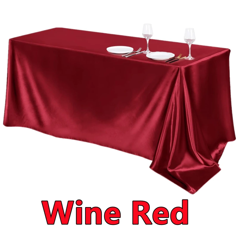 

Полиэстерская прямоугольная скатерть 145х145-320 см