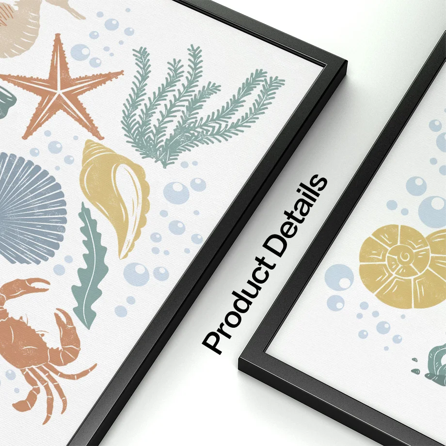 Кит Акула морская лошадь осьминог дрифт бутылка для детской стены искусство