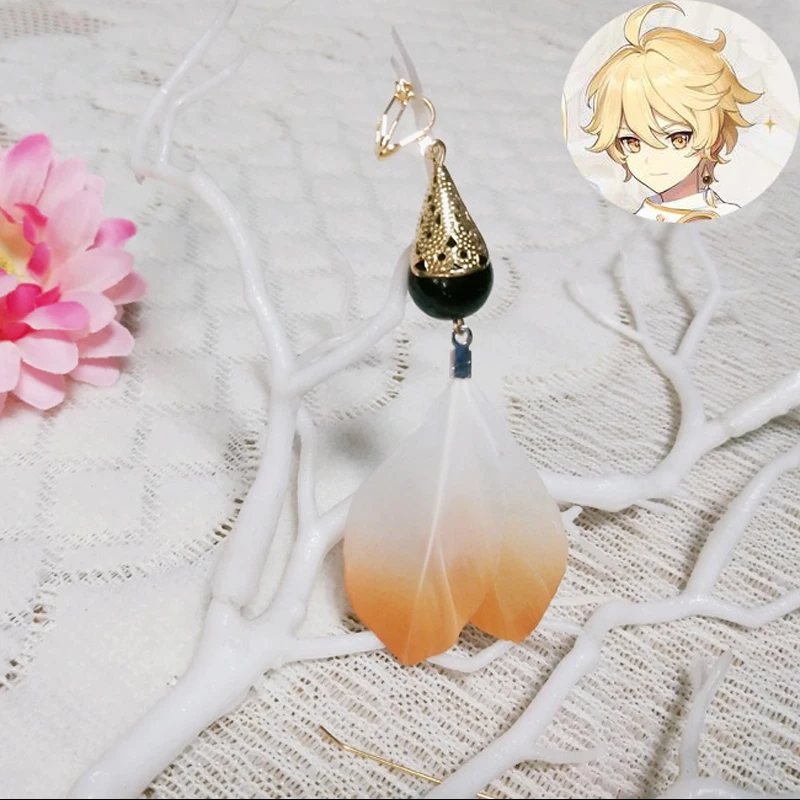 

Anime Earrings Genshin Impact Aether Dangles Ear Ring Cosplay Prop
