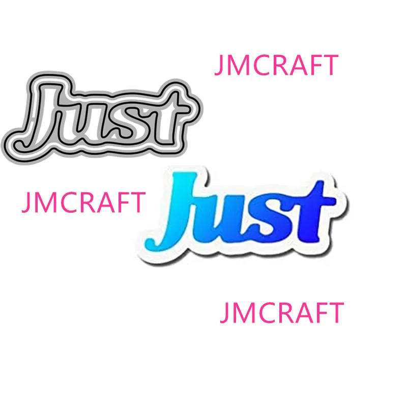

JMCRAFT 2022 New English Common Words Just #15 Metal Cutting Dies DIY Scrapbook Handmade Paper Craft Metal Steel Template Dies