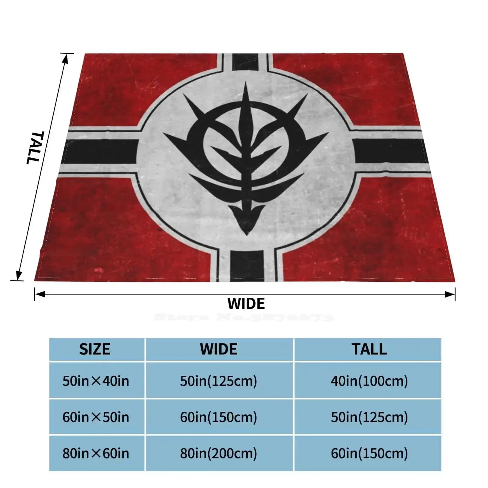 Zeon текстура с флагом белая мягкая теплая тонкое одеяло научная фантастика
