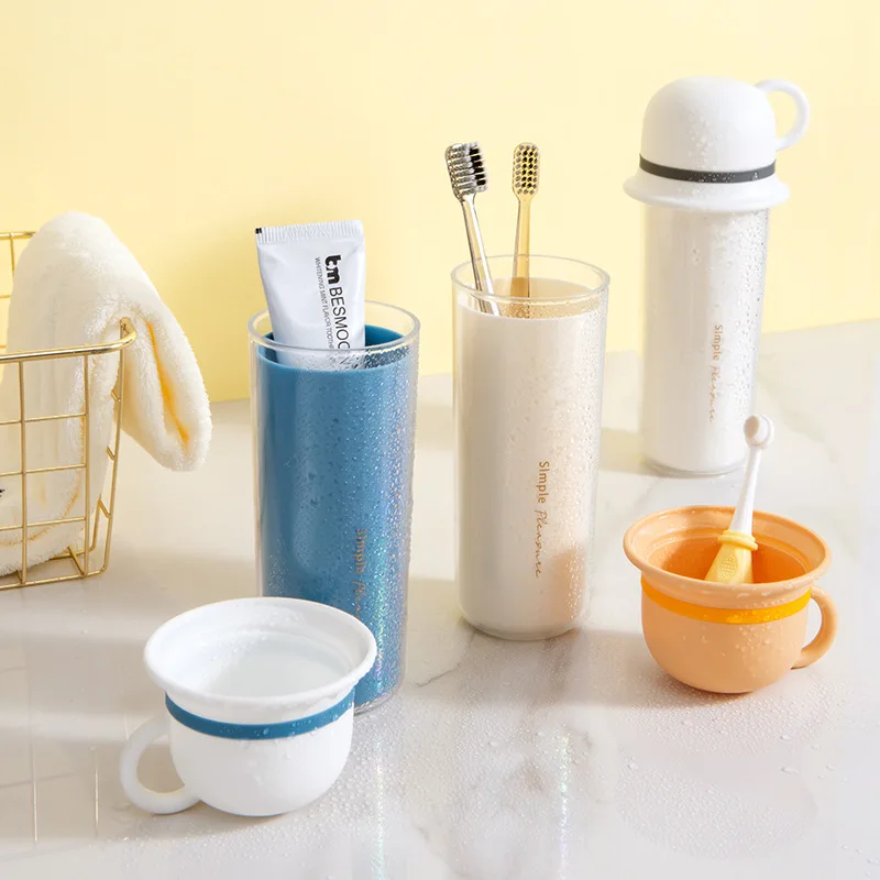 

Creative Travel Mouthwash Cup Family Hotel Portable Cute Children Toothbrush Cup Family Set Toothbrush Cup Two Piece Suit