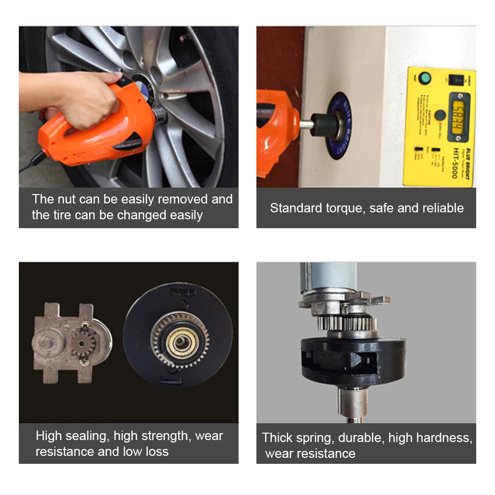 12 В Электрический домкрат авто инструменты для смены шин 1/2 дюйма максимальный