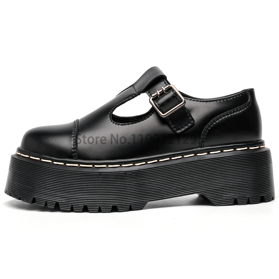 Туфли женские демисезонные на платформе оксфорды кожаные туфли с круглым носком