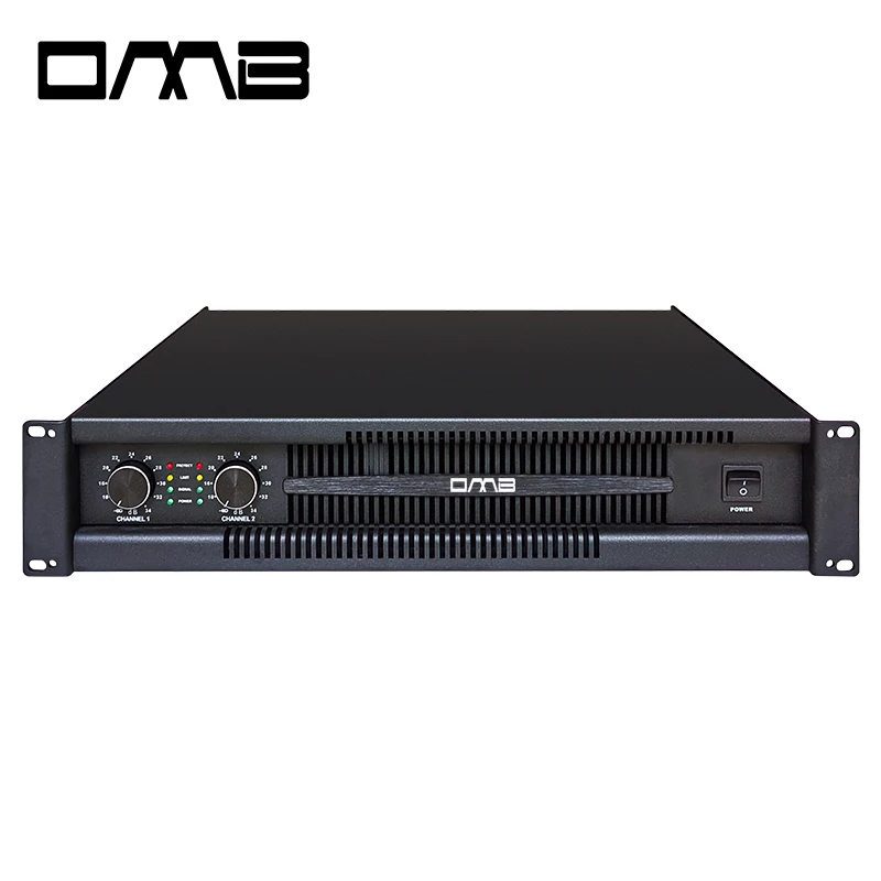 Фото Профессиональный цифровой усилитель VR1000 2000W 1U Hi-Fi 1000W, аудиоусилитель Pro Audio с DSP, 2-канальный усилитель класса D для сабвуфера №1